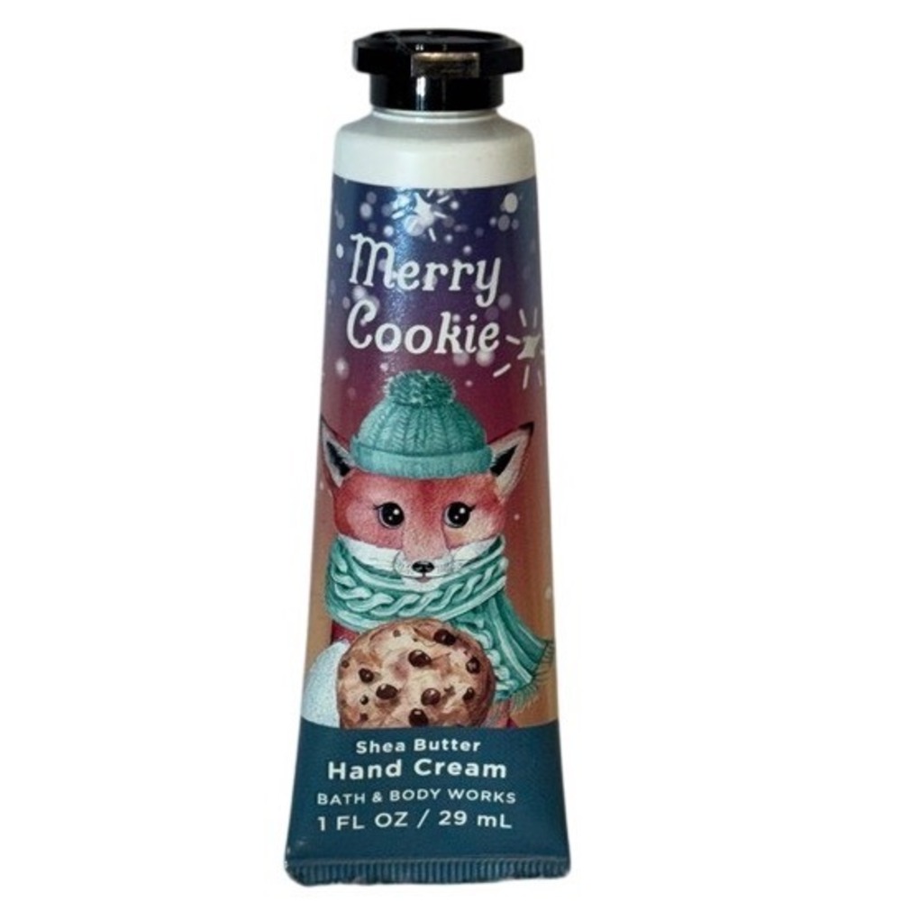 Bath & Body Works Merry Cookie Hand Cream‎ Shea Butter 1oz Travel Holiday Blue